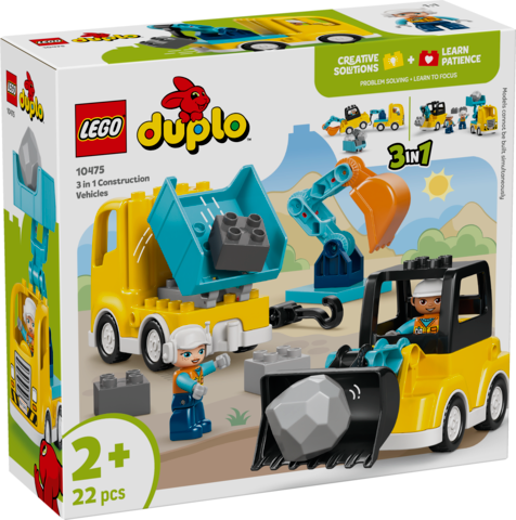 LEGO DUPLO 3 in 1 Construction Vehicles