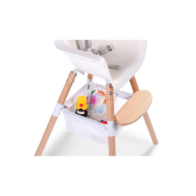 Childhome Evolu 2 High Chair Mesh Basket White