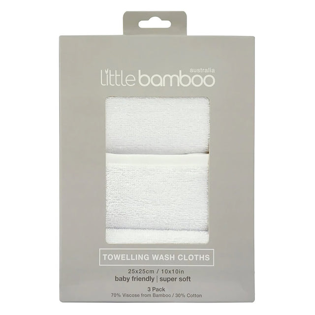 Little Bamboo Towelling Baby Face Washer