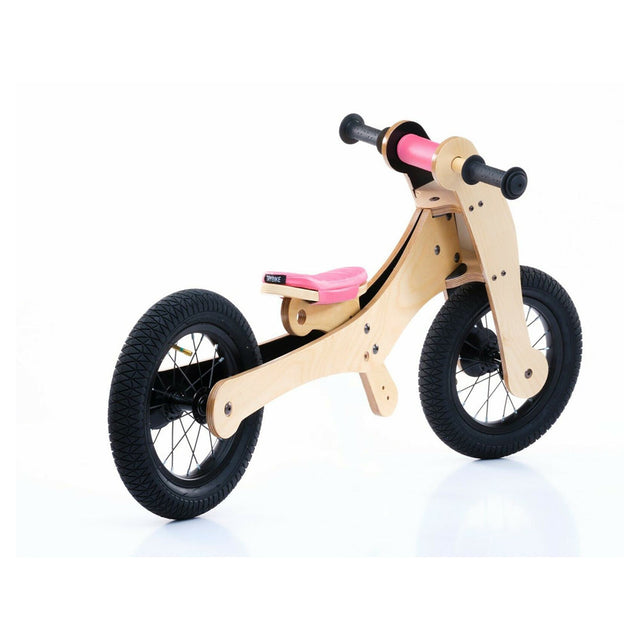 Trybike 4 in 1 Wooden Bike Pink Saddle Seat Cover & Chin Protector