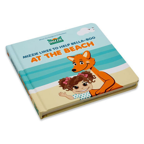 Mizzie the Kangaroo At the Beach Interactive Touch & Feel Book