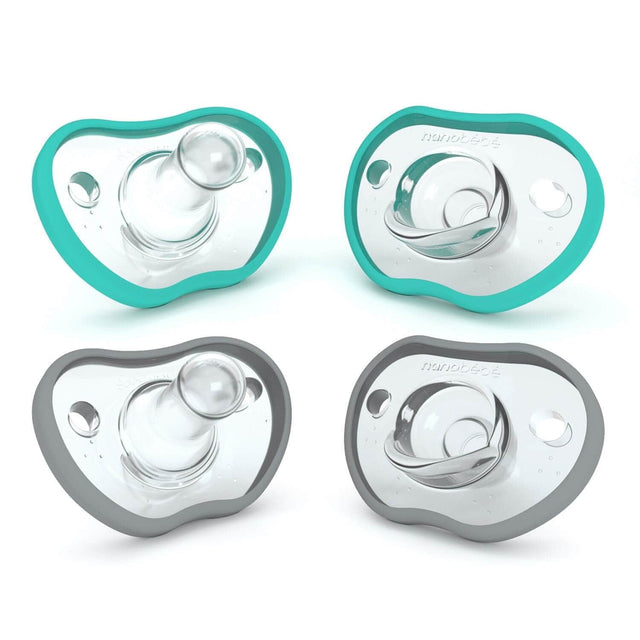 Nanobebe Flexy Pacifier 0-3 Months, (Pack Of 4)