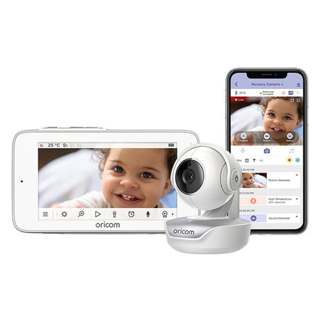 Oricom 5" Wifi Connected Touch Screen VBM With Motorised Camera