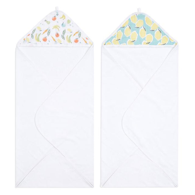 Aden & Anais Farm to Table 2 Pack Hooded Towels Set