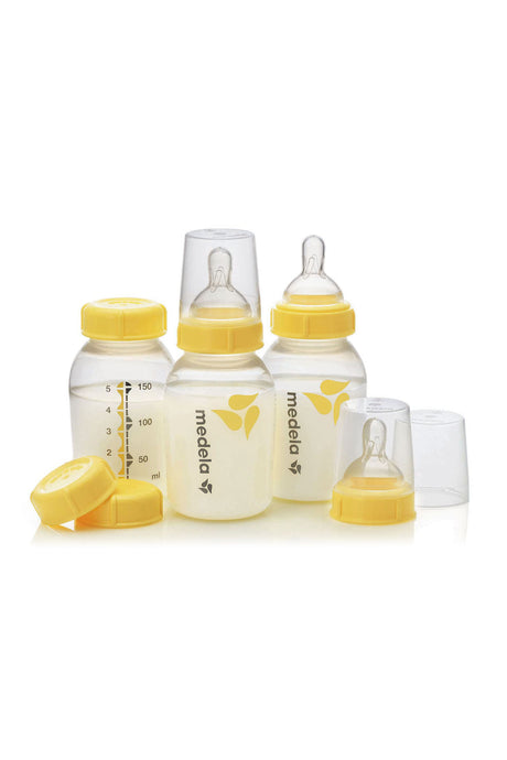 Medela Breast Milk Bottle With Wide Base Teat, (150ml) (Pack of 3)