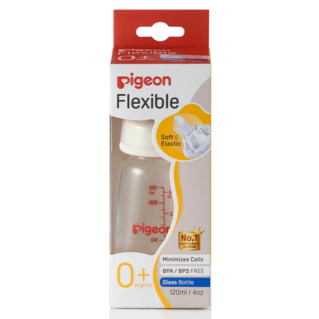 Pigeon Flexible Bottle Glass 120ml