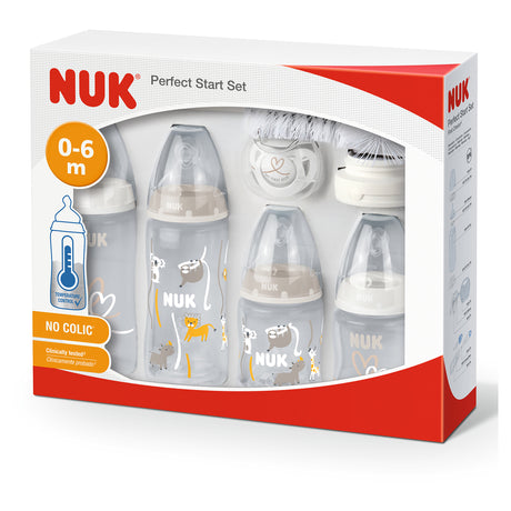 NUK First Choice+ Temperature Control Perfect Start Baby Bottle Set