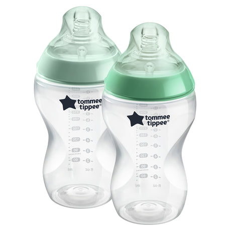 Tommee Tippee Clear Feeding Bottles 340ml 2 Pack