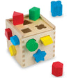 Melissa & Doug Wooden Shape Sorting Cube Educational Toy