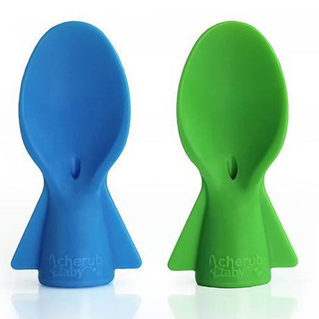 Cherub Baby Universal Food Pouch Spoons 2 Pack