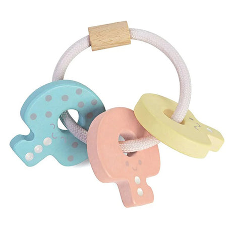 Plan Toys Baby Key Rattle Pastel