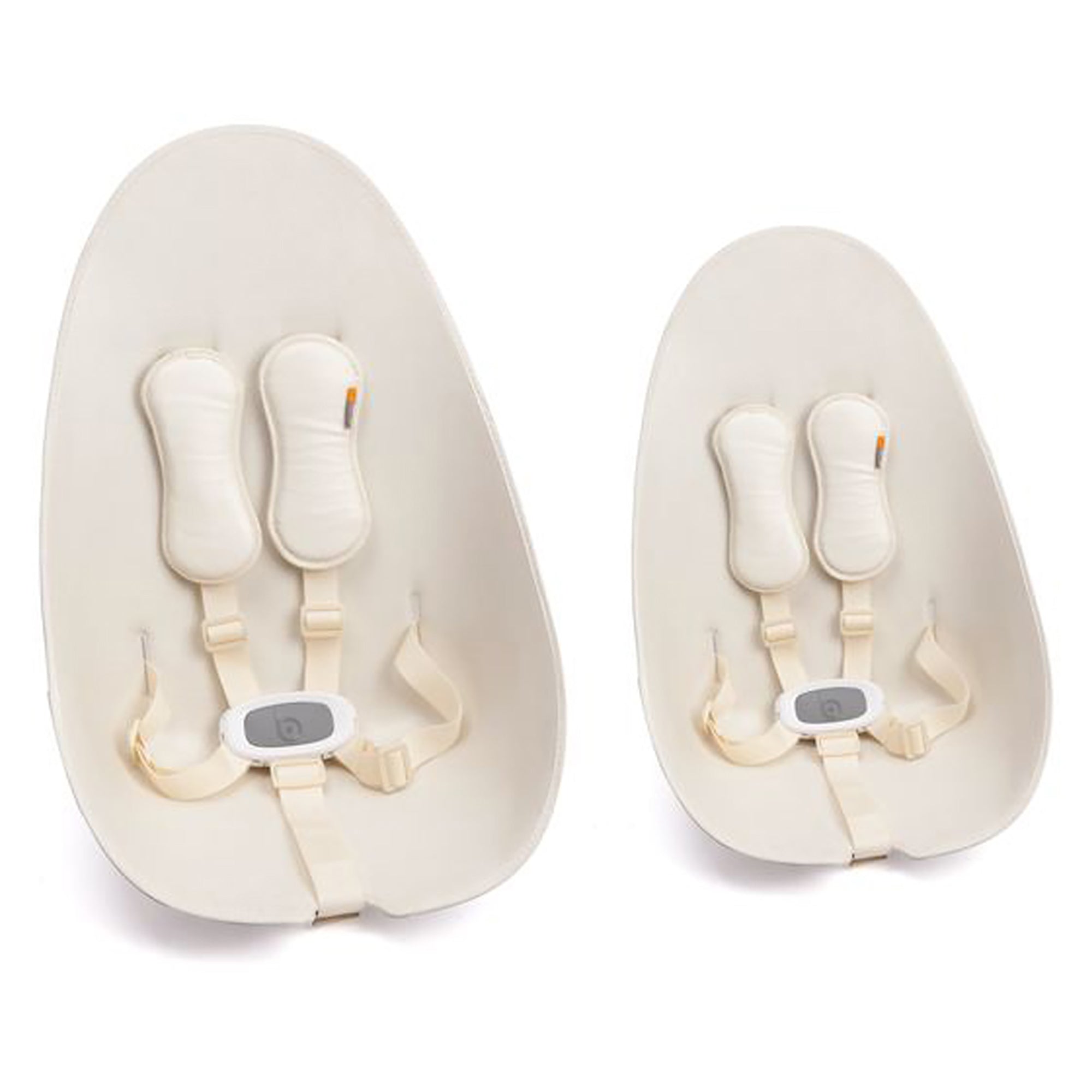 Bloom Fresco Chrome Highchair Seat Pad Starter Kit Coconut White