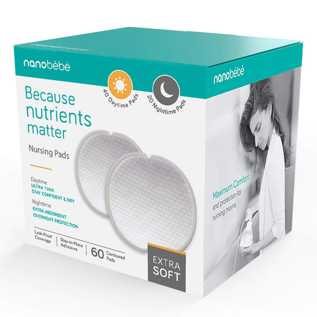 Nanobebe Day & Night Nursing Pads 60 Pack