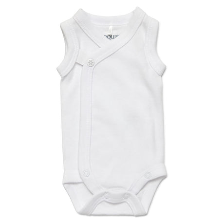 Marquise Bodysuit Sleeveless Wrap - White