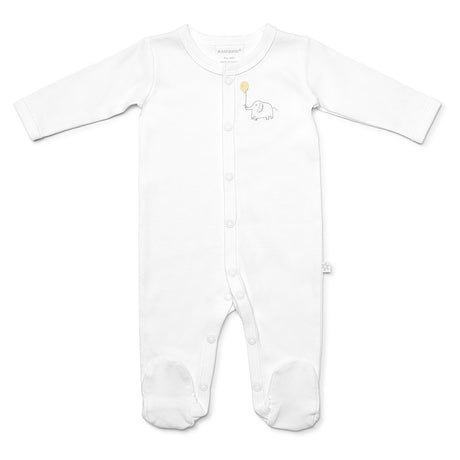 Marquise Footed Studsuit - White Elephant