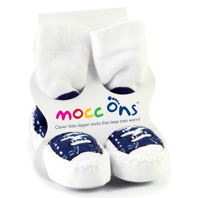 Sock Ons Mocc Ons Navy Sneaker