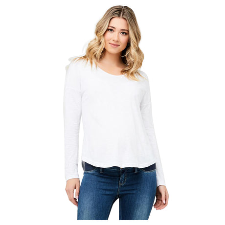 Ripe Jaiden Long Sleeve Tee - White