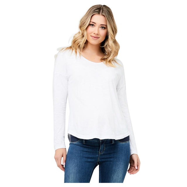 Ripe Jaiden Long Sleeve Tee - White