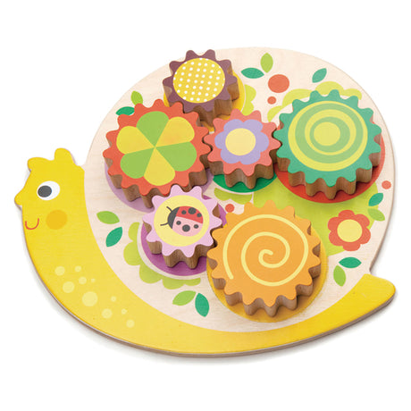 Tender Leaf Toys Snail Whirls Wooden Puzzle