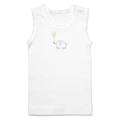 Marquise Singlet 2-Pack - White Elephant/White