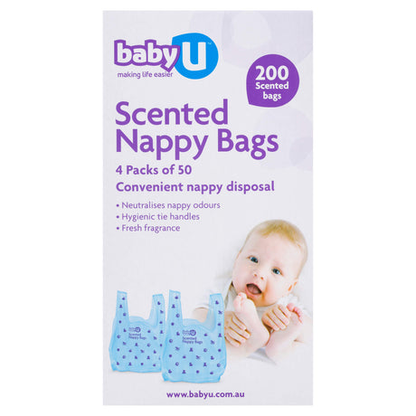 babyU Scented Nappy Bags 200 Pack