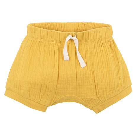 Bebe Crinkle Shorts Mustard