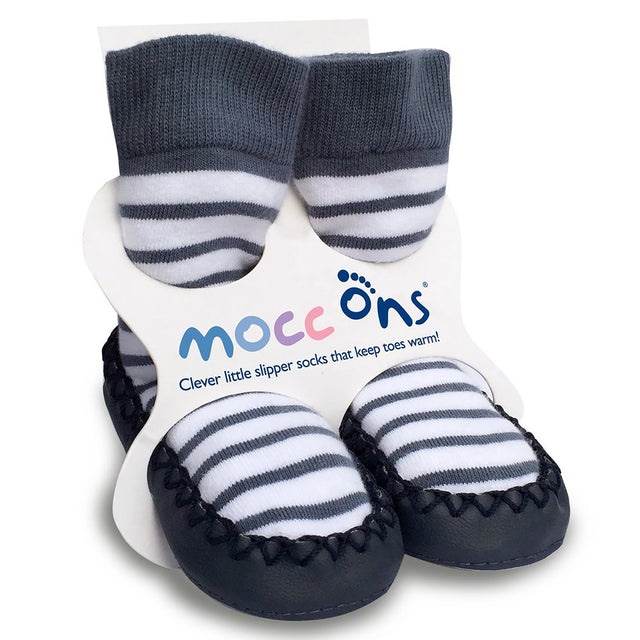 Sock Ons Mocc Ons Nautical Stripe