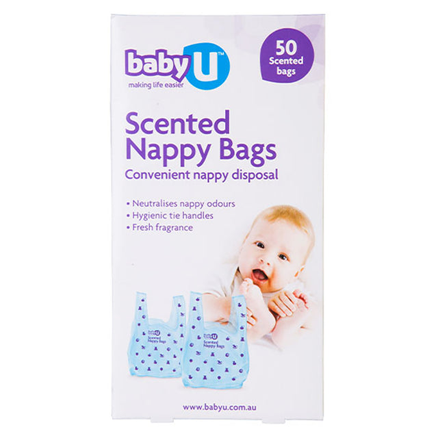 babyU Scented Nappy Bags 50 Pack