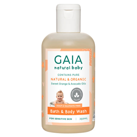 Gaia Natural Baby Bath & Body Wash Bottle