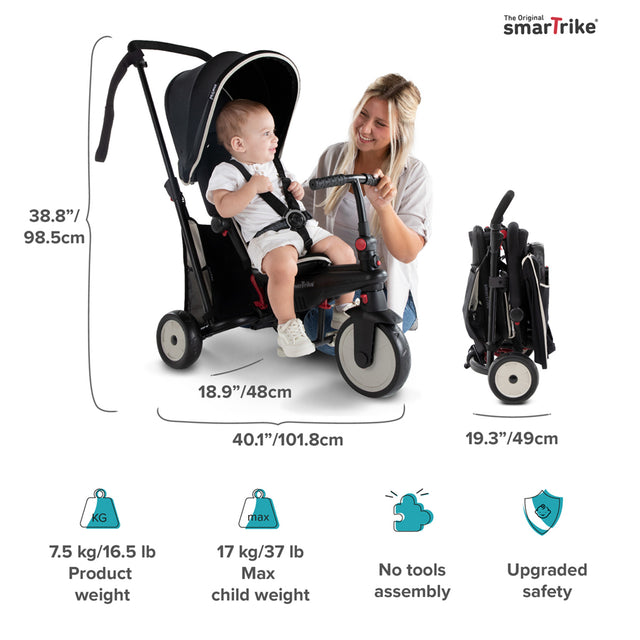 smarTrike STR3 - Folding Baby 6 in 1 Trike