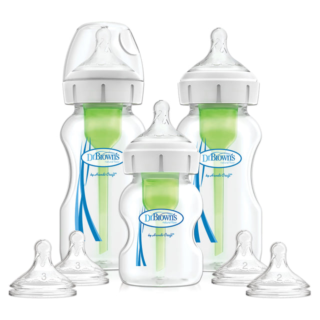 Dr Browns Options Wide Neck Anti-Colic Bottle Starter Kit