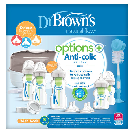 Dr Browns Options Wide Neck Newborn Deluxe Gift Set