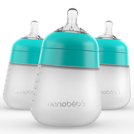 Nanobebe 270ml Flexy Silicone Bottle - 3 Pack