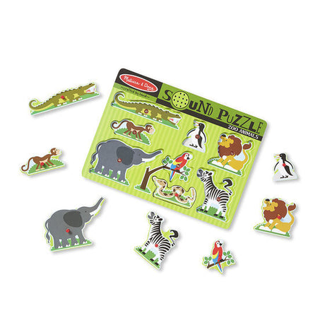 Melissa & Doug Zoo Animals Sound Puzzle (8-pieces)