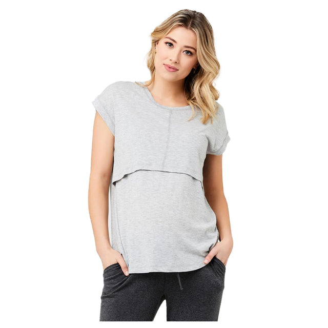 Ripe Richie Nursing Tee - Grey Marle