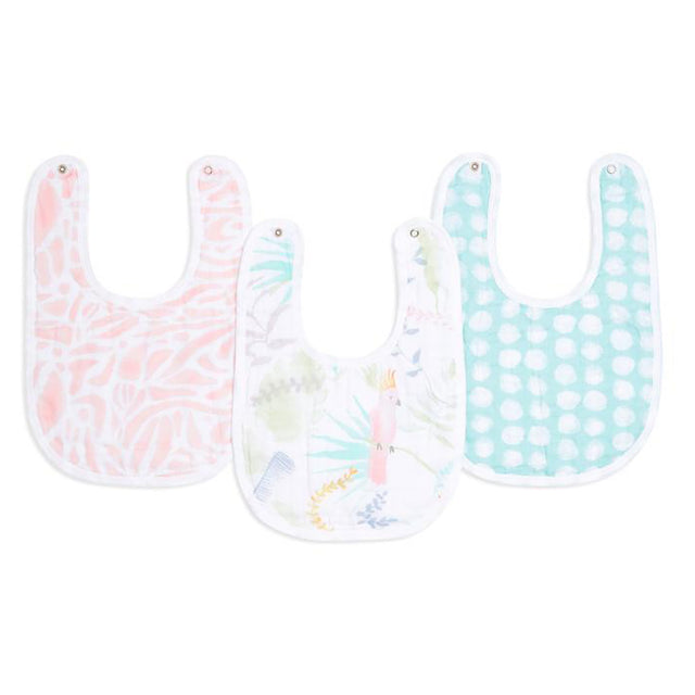 Aden & Anais Essentials Tropicalia 3 Pack Snap Bibs