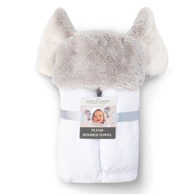 Little Linen Plush Hooded Towel