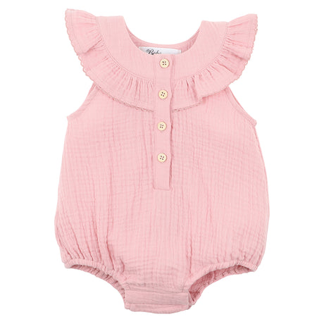 Bebe Dusty Pink Crinkle Bodysuit