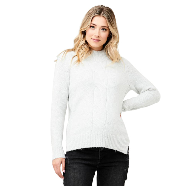 Ripe Cable Nursing Knit - Snow