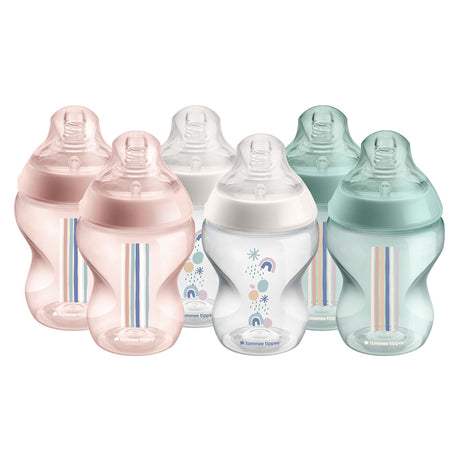 Tommee Tippee BlueFeeding Bottles 260ml 6PK