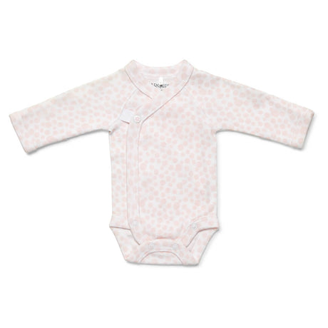 Marquise Bodysuit Long Sleeve Wrap - Pink Dot