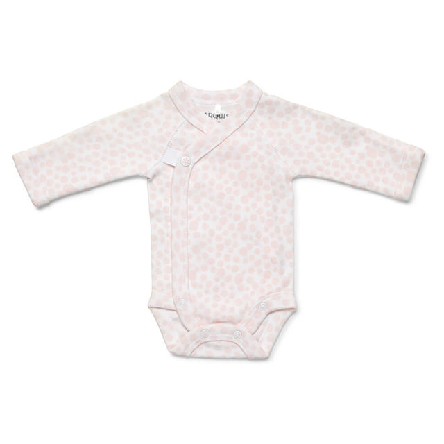 Marquise Bodysuit Long Sleeve Wrap - Pink Dot