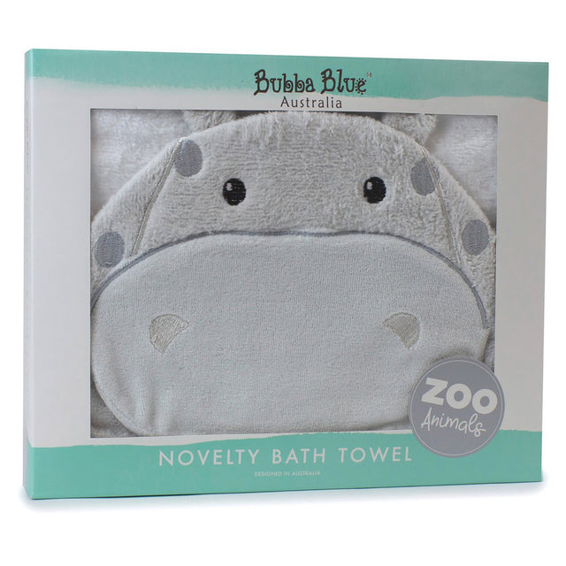 Bubba Blue 'Hippo' Novelty Hooded Bath Towel