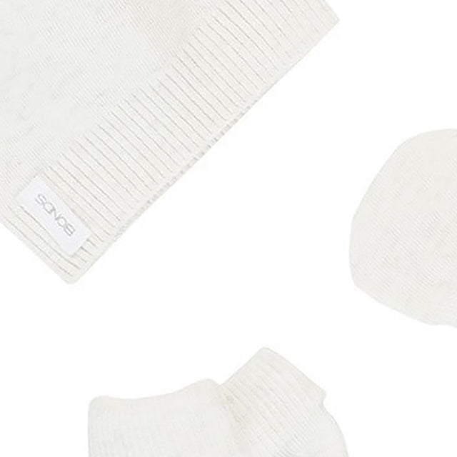 Bonds Baby Organic Beanie Set - Snowy Marle