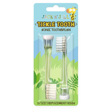 Jack N' Jill Sonic Tickle Toothbrush Replacement Head 2pk