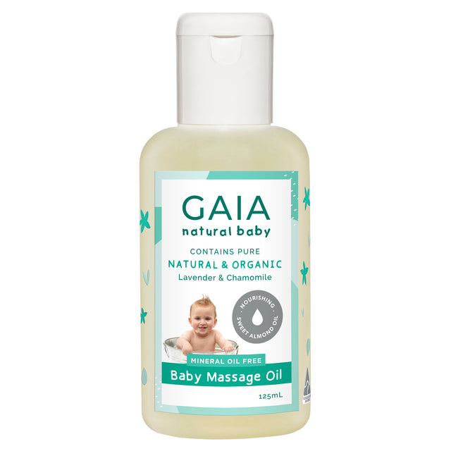 Gaia Natural Baby Massage Oil 125ml Bottle