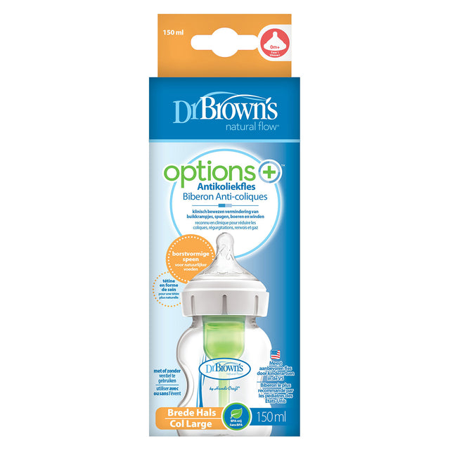 Dr Browns Options Wide Neck Anti-Colic Feeding Bottle