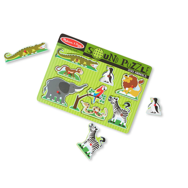 Melissa & Doug Zoo Animals Sound Puzzle (8-pieces)