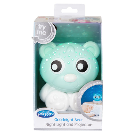 Playgro Goodnight Bear Night Light and Projector - Blue