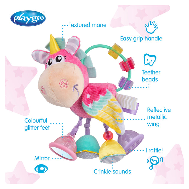 Playgro Clip Clop Activity Rattle Unicorn